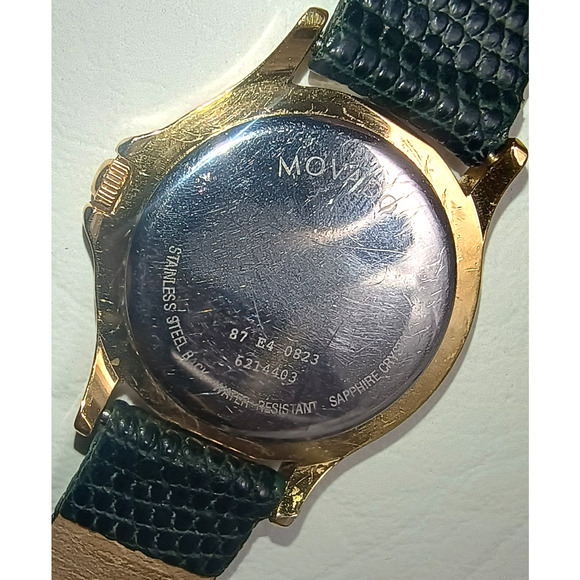 Movado Museum Watch Women 25mm Black Dial Gold Round 87.E4.0863 main image 12